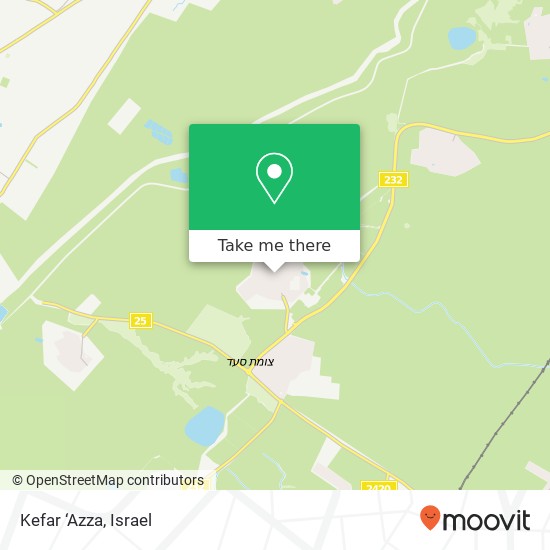 Kefar ‘Azza map