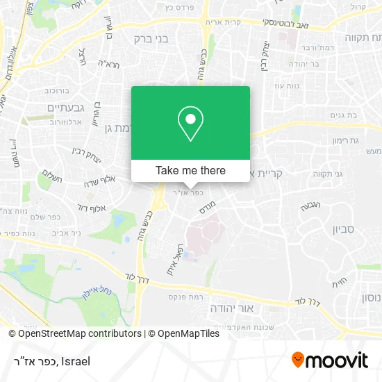 Карта כפר אז’’ר