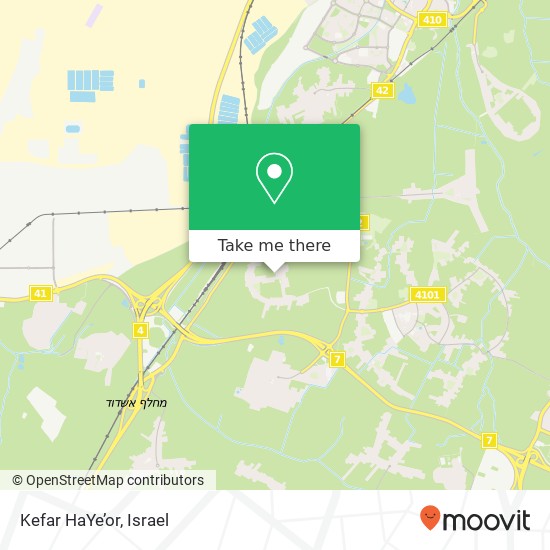 Kefar HaYe’or map