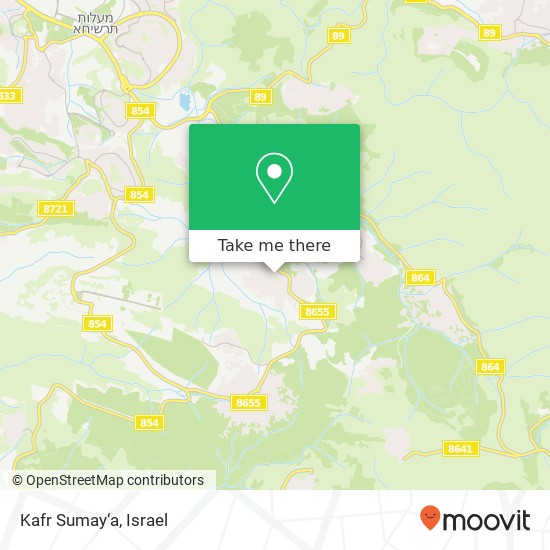 Kafr Sumay‘a map