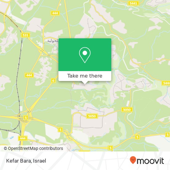 Kefar Bara map