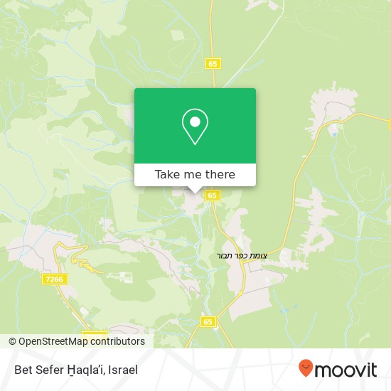 Bet Sefer H̱aqla’i map