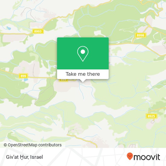 Giv’at H̱ur map
