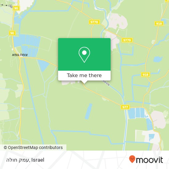 עמק חולה map