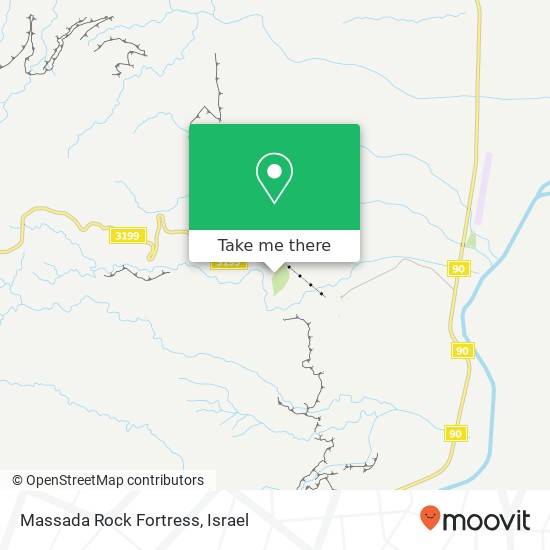 Massada Rock Fortress map