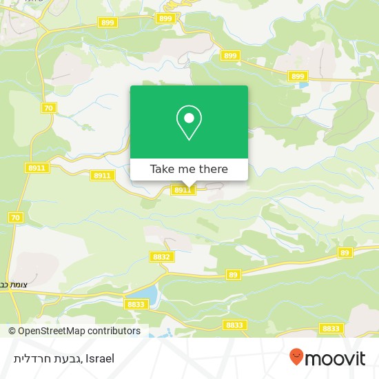 גבעת חרדלית map