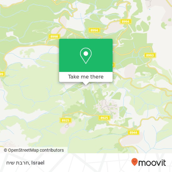 חרבת שיח map