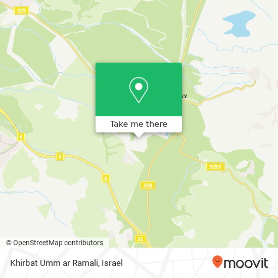 Khirbat Umm ar Ramali map