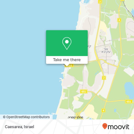 Caesarea map