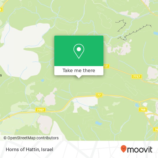 Horns of Hattin map