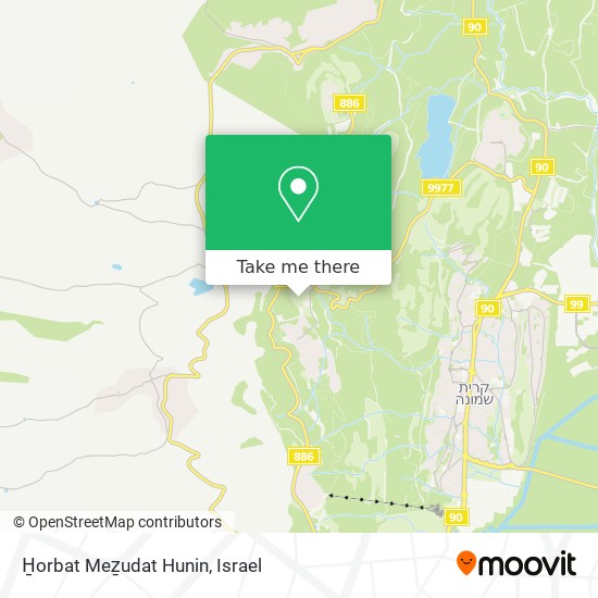 H̱orbat Meẕudat Hunin map