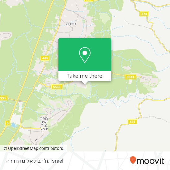 ח’רבת אל מדחדרה map