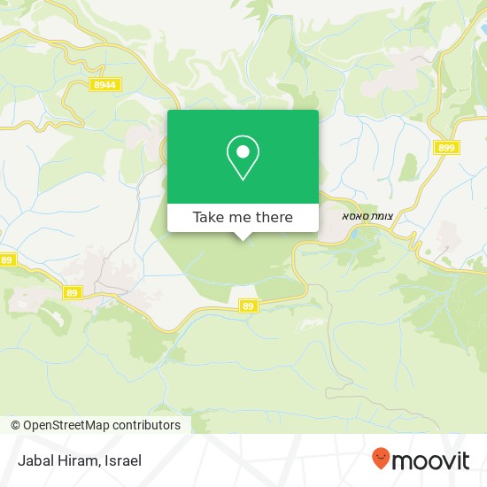 Jabal Hiram map