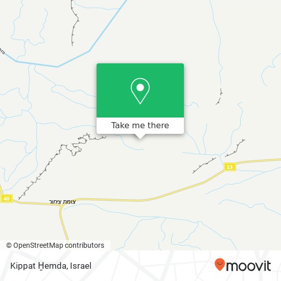 Kippat H̱emda map