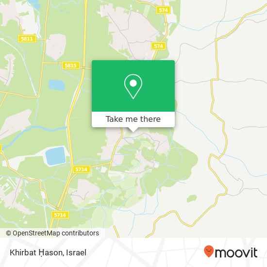 Khirbat Ḥason map