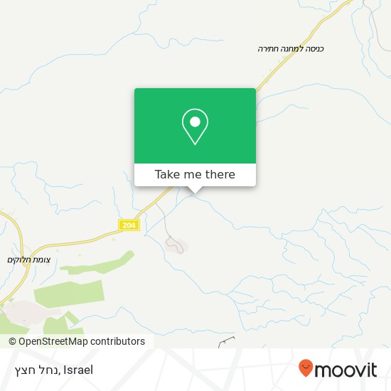 נחל חצץ map