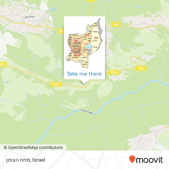 מחוז הצפון map