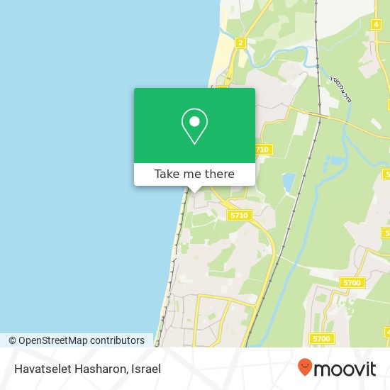 Havatselet Hasharon map