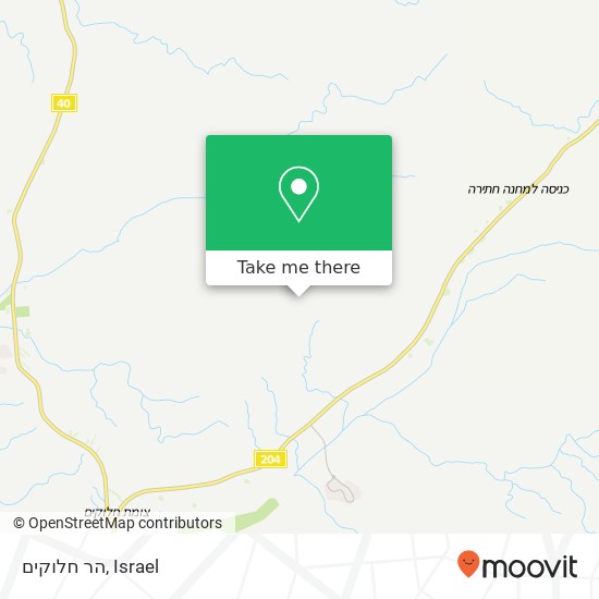 הר חלוקים map