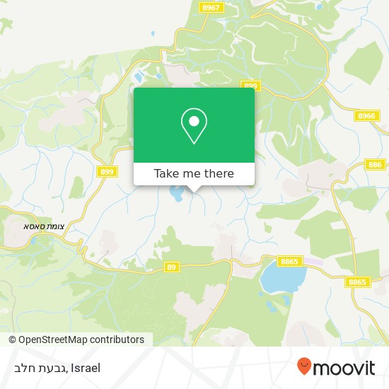 גבעת חלב map