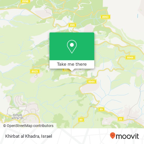 Khirbat al Khadra map