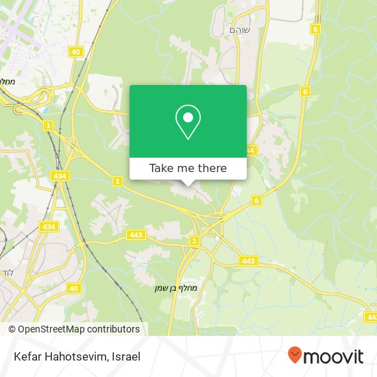 Карта Kefar Hahotsevim