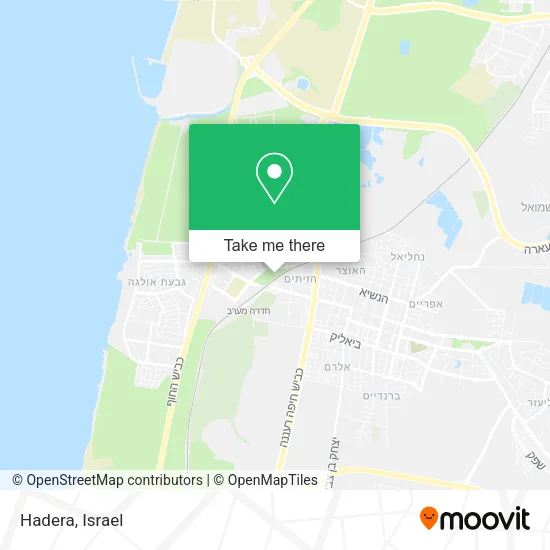 Карта Hadera