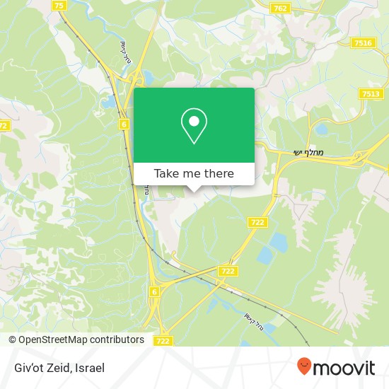 Giv‘ot Zeid map