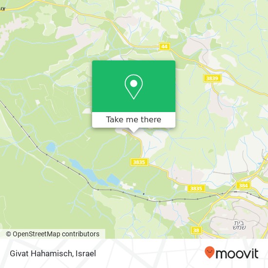 Карта Givat Hahamisch
