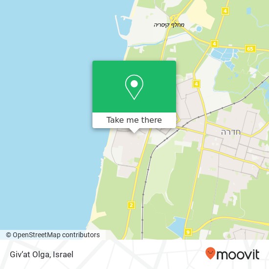 Giv‘at Olga map