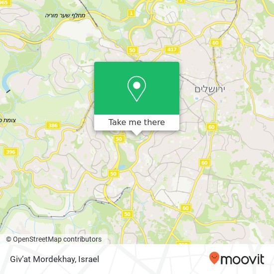 Карта Giv‘at Mordekhay