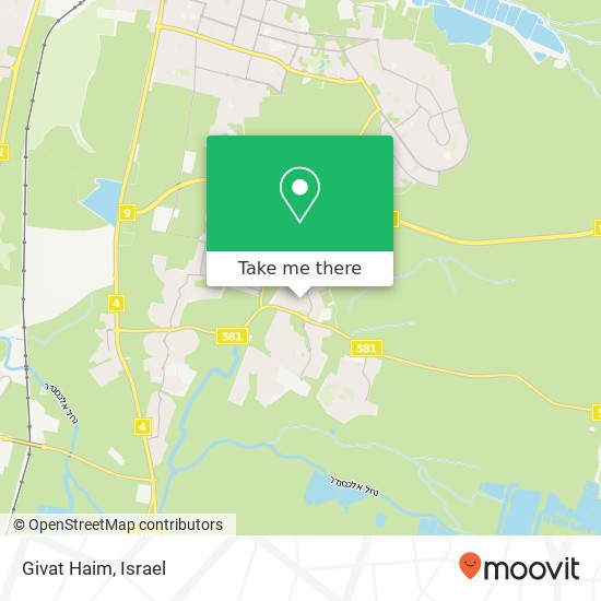 Givat Haim map