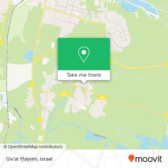Giv‘at H̱ayyim map