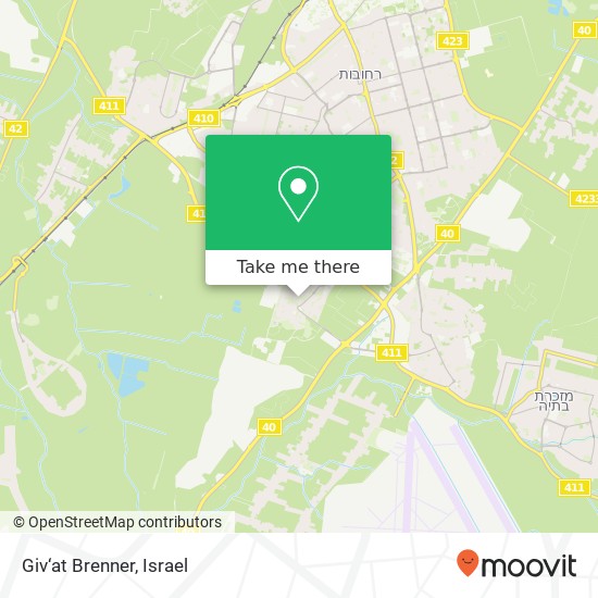 Карта Giv‘at Brenner