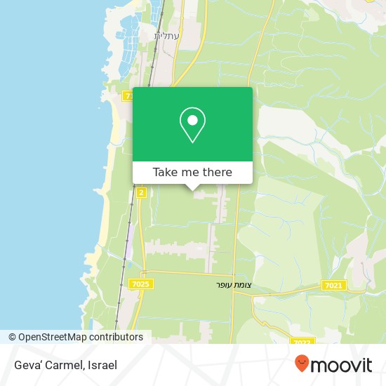 Geva‘ Carmel map