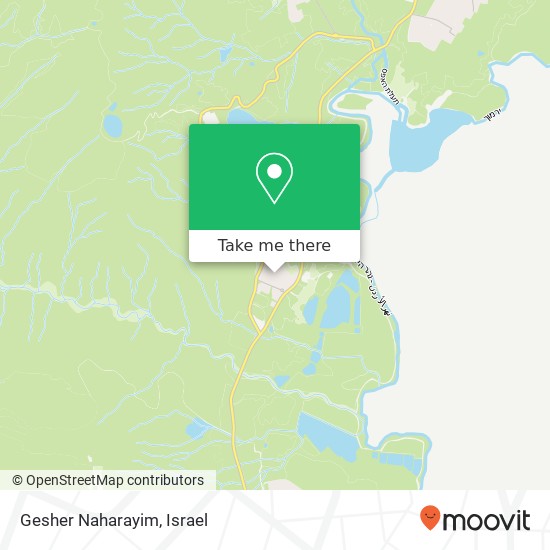 Gesher Naharayim map