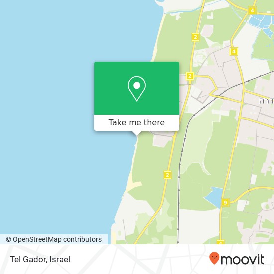 Tel Gador map