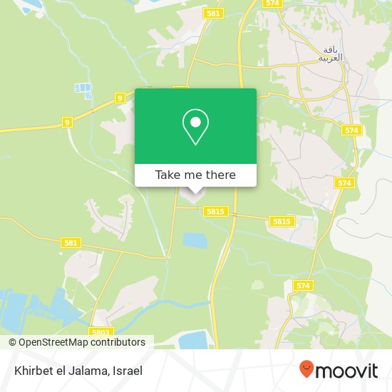 Khirbet el Jalama map