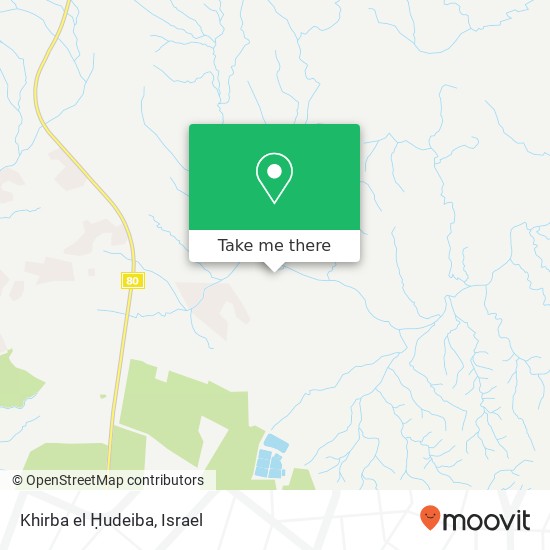 Khirba el Ḥudeiba map