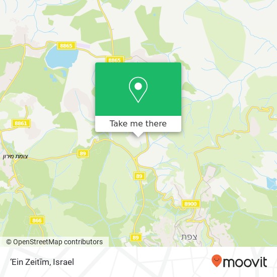 Карта ‘Ein Zeitīm