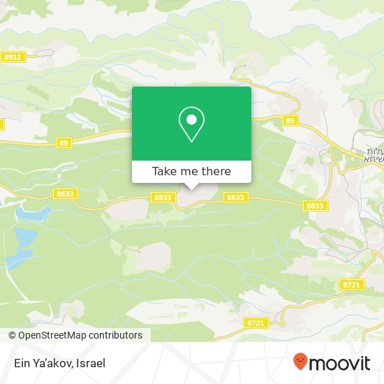 Карта Ein Ya’akov