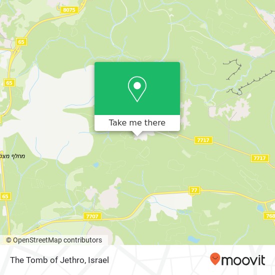 The Tomb of Jethro map