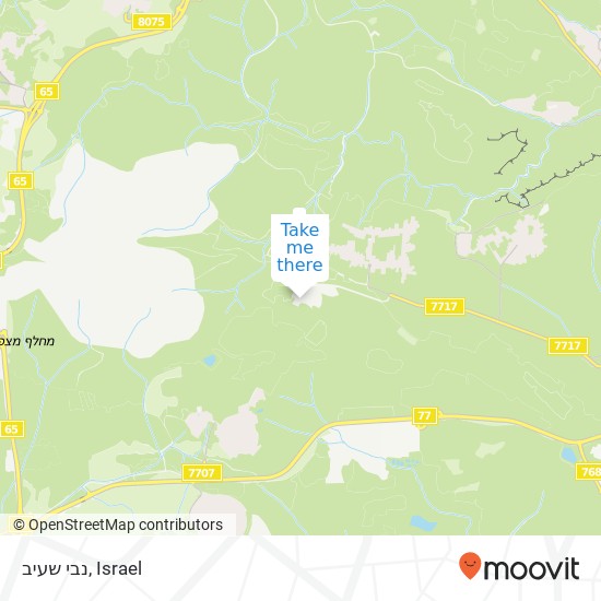 נבי שעיב map