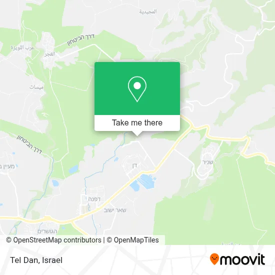Tel Dan map