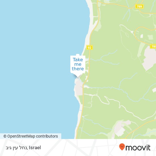 נחל עין גיב map