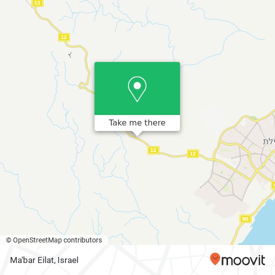 Ma‘bar Eilat map