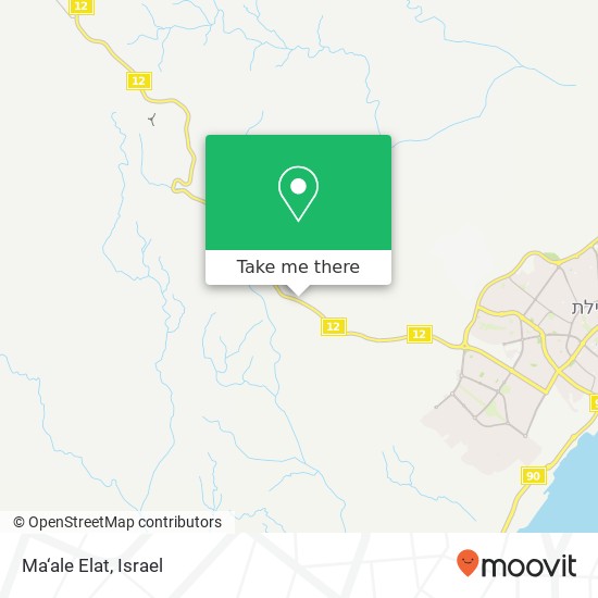 Ma‘ale Elat map