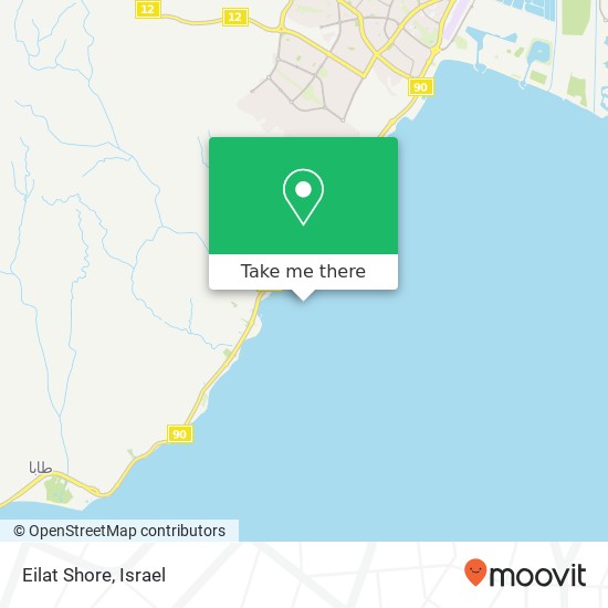 Eilat Shore map