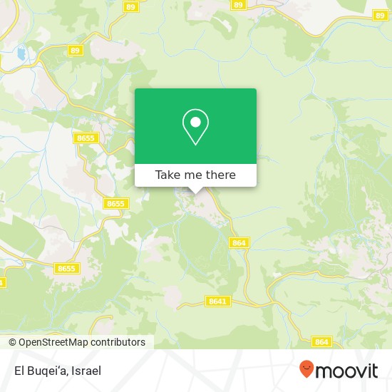 El Buqei‘a map