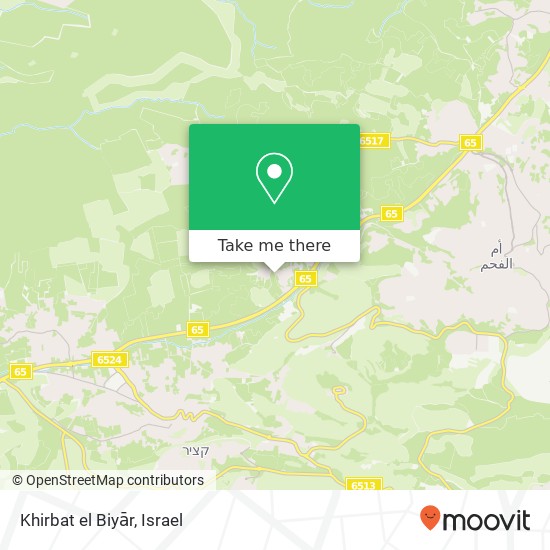Khirbat el Biyār map